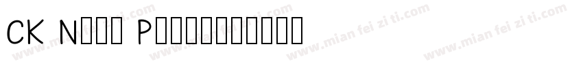 CK Neat Print字体转换